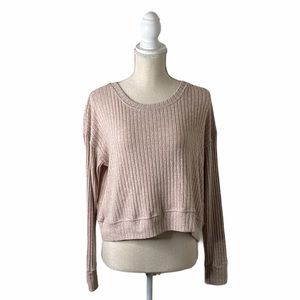 Splendid Ribbed Crop Sweater
